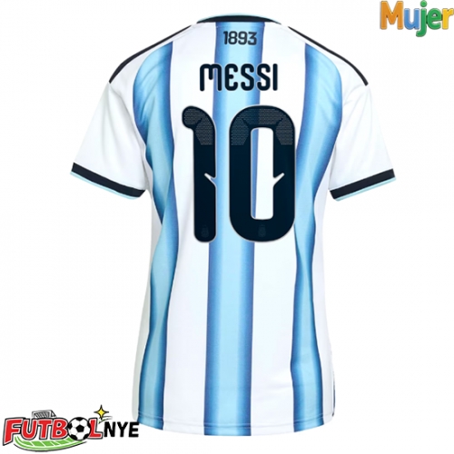 Camiseta Argentina Lionel Messi #10 Primera Equipación para mujer Mundial 2026 manga corta